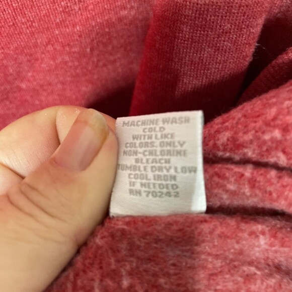 Arizona State University Hoodie Mens Medium Maroon Fleece Sweatshirt Captivating - Picture 10 of 12